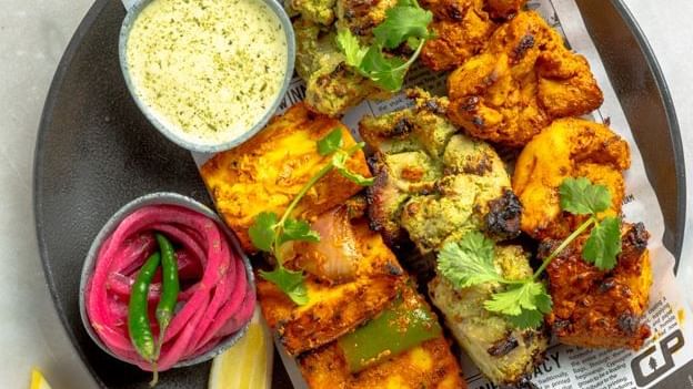 Chicken & dip served in Meze Restaurant,  Novotel Glen Waverley