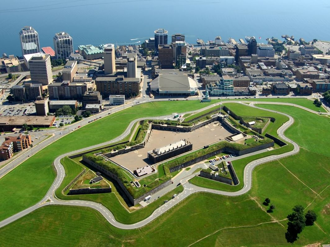 Aerial view of Halifax Citadel near Hotel Halifax