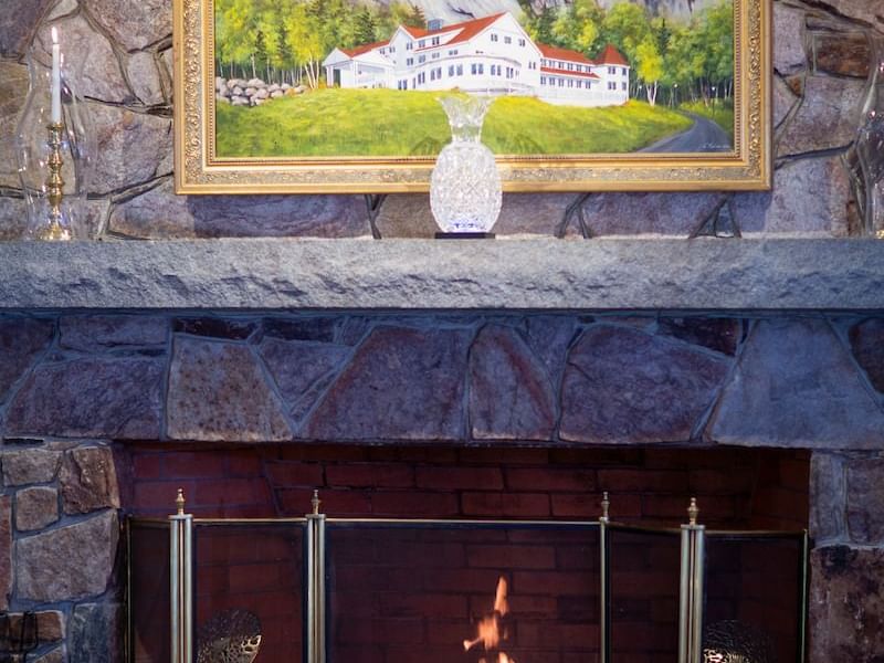 Lobby fire place 