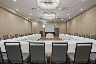 u shaped conference table