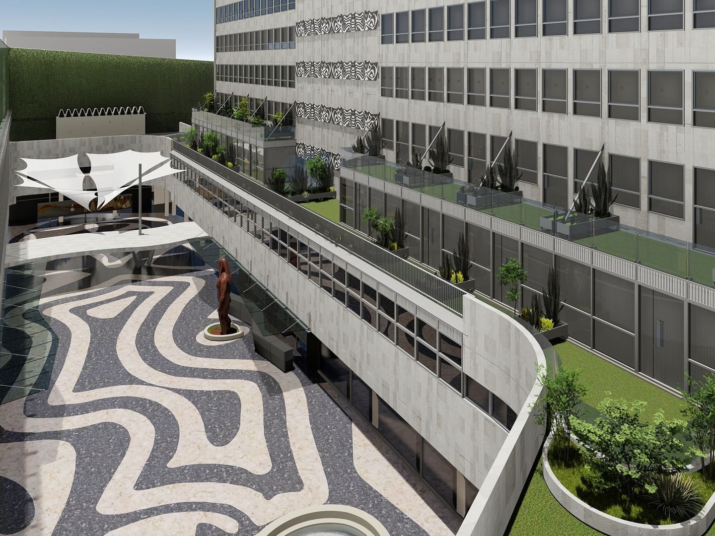 Concept design of Superior terrace room exterior at Esplendor
