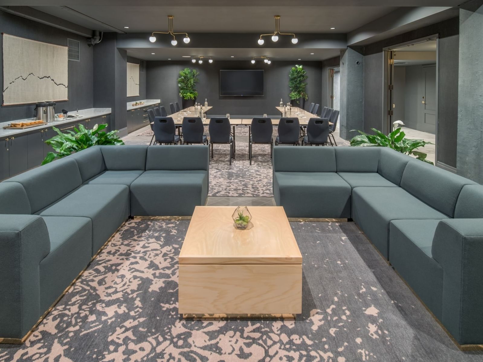 conference room with mixed seating