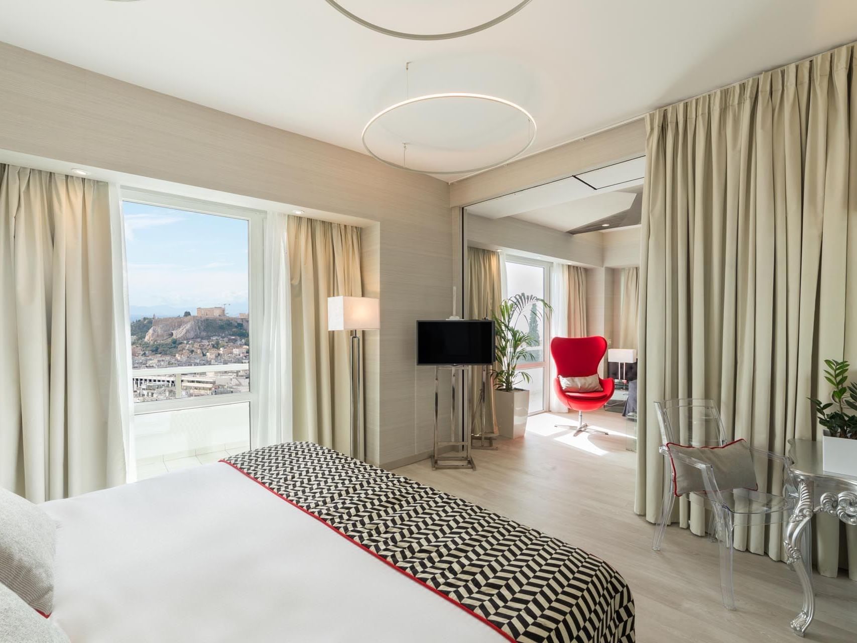 Interior of Panoramic Acropolis View Suite at George Lycabettus