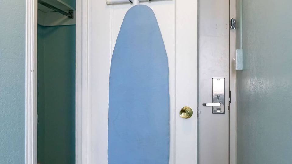 Closet and Ironing Board in Studio at Brigantine Beach