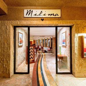Entrance to the Milima Restaurant at Kigali Serena Hotel