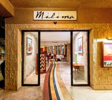 Entrance to the Milima Restaurant at Kigali Serena Hotel