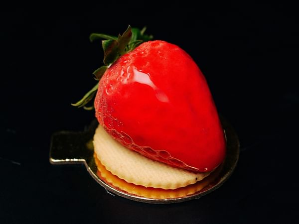 Strawberry shaped cake for Ekka