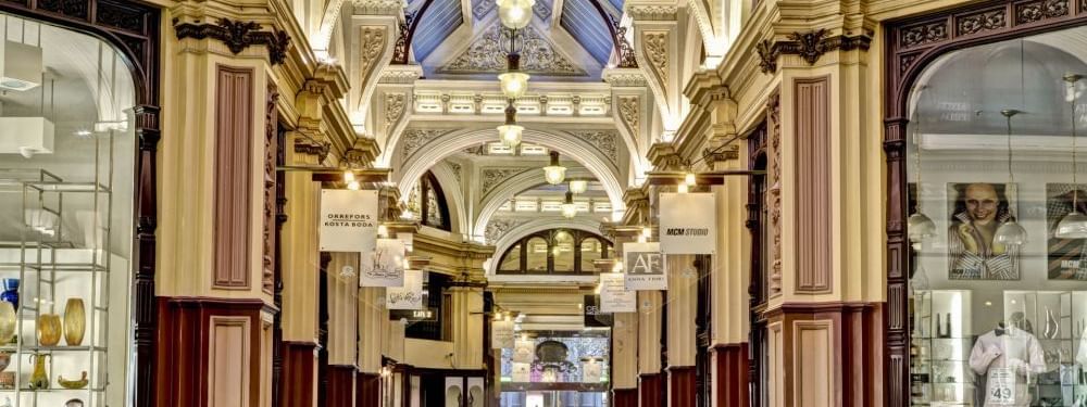 Interior view of Block Arcade near Novotel Melbourne