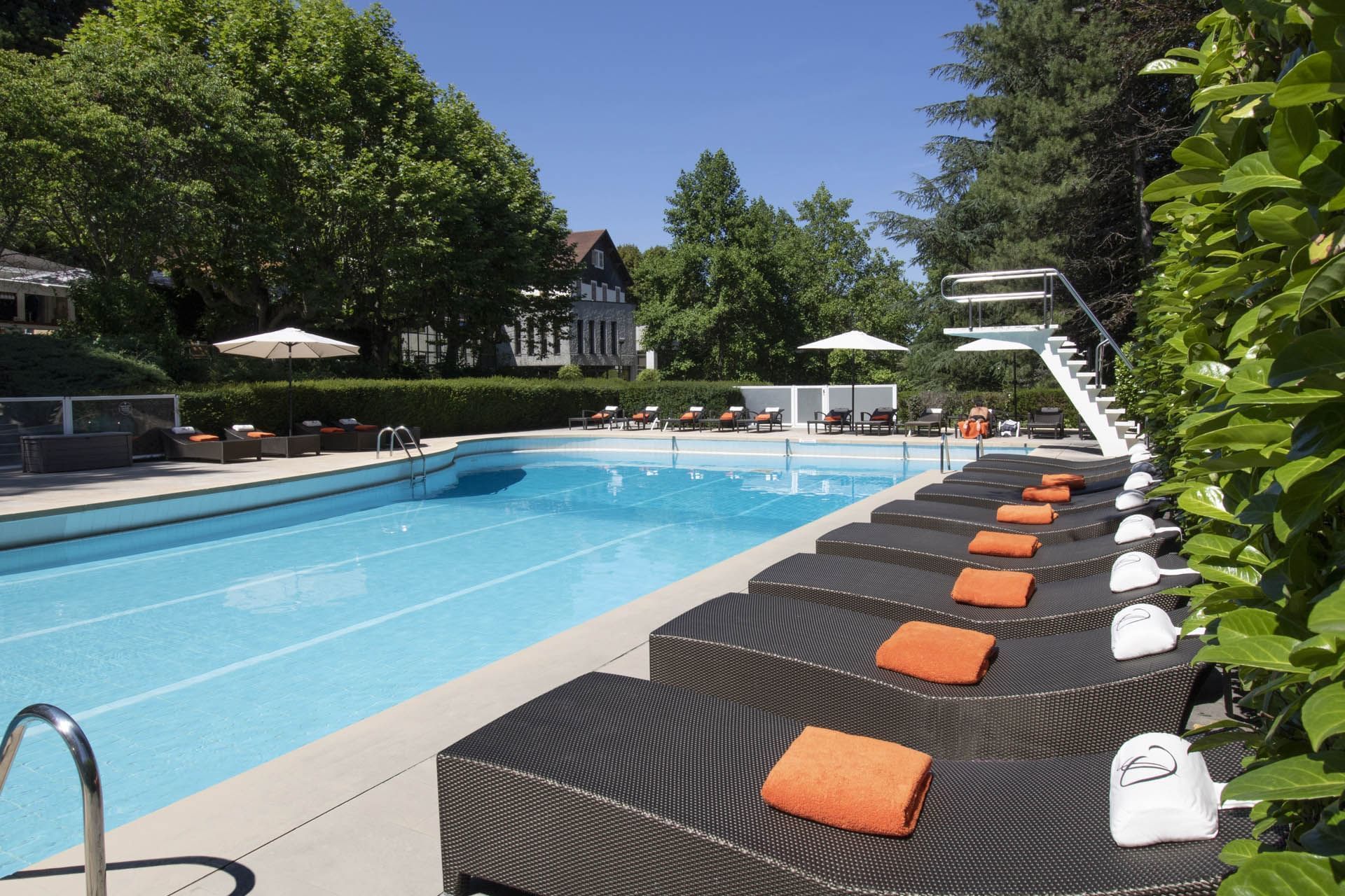 Pool at Domaine de Divonne Hotel in Divonne-les-Bains, France