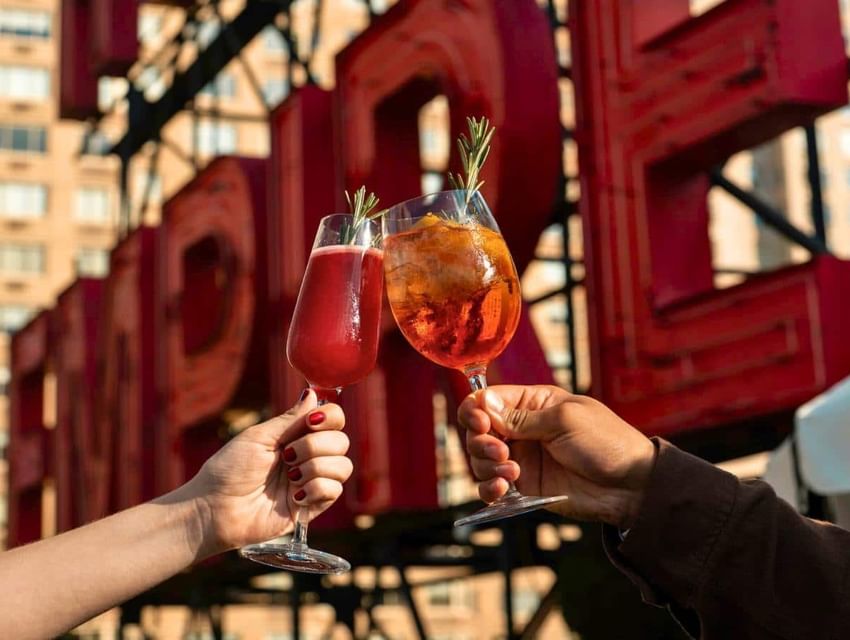 rooftop drinks included empire escape package