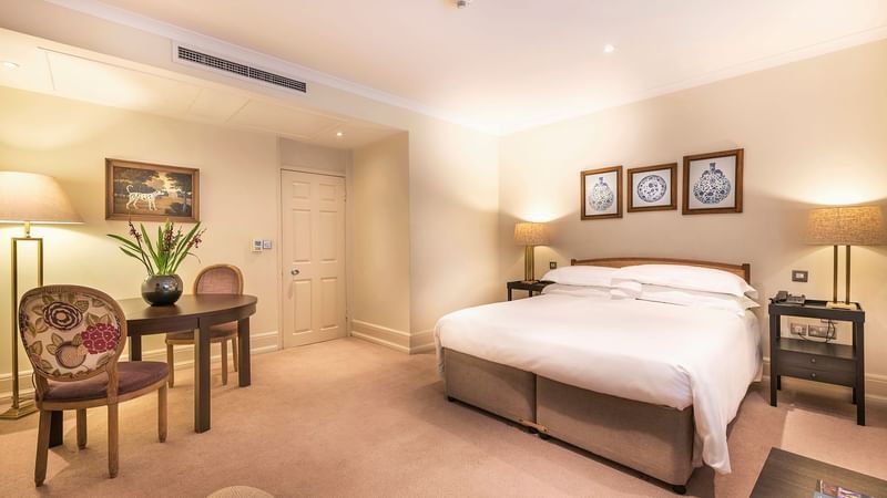 Interior of the Studio Apartment bedroom at Capital Hotel