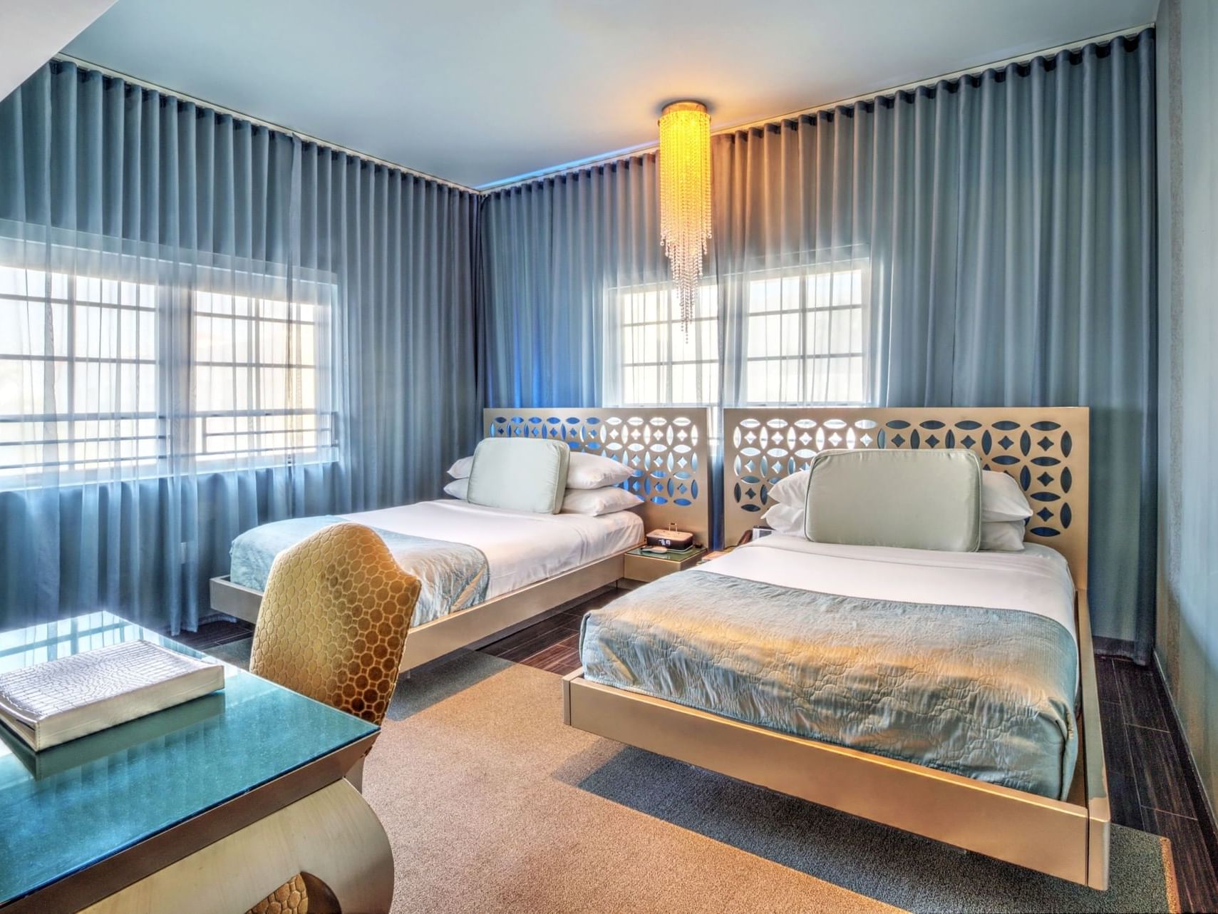 Gold Deluxe Double Double with 2 full beds at Dream South Beach