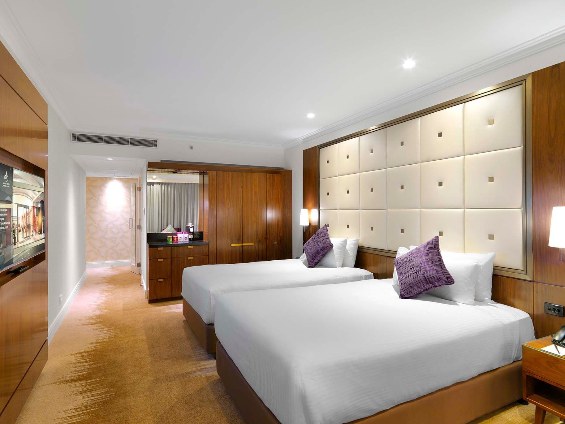 Deluxe Tower Double Double Room at Amora Hotel
