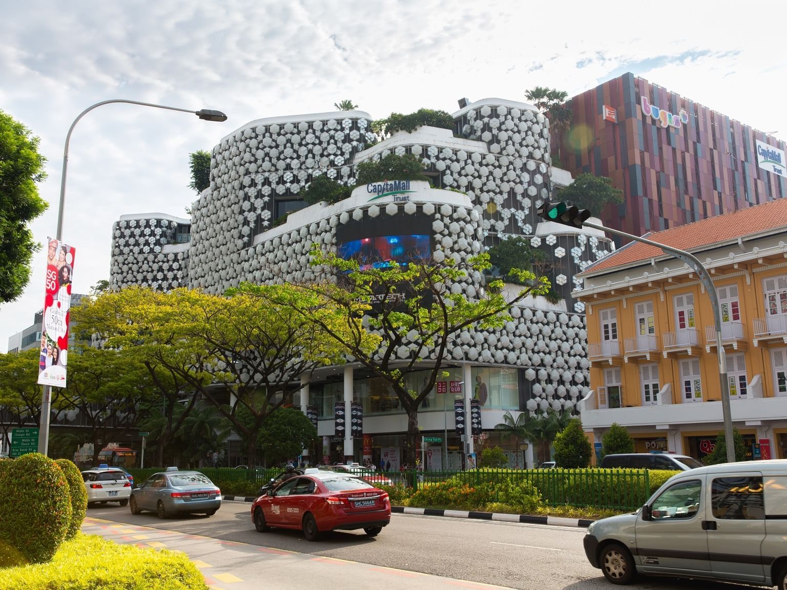 City view of Bugis Town near Carlton Hotel Singapore