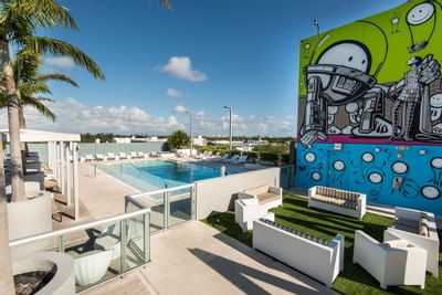 lounge area near rooftop lounge