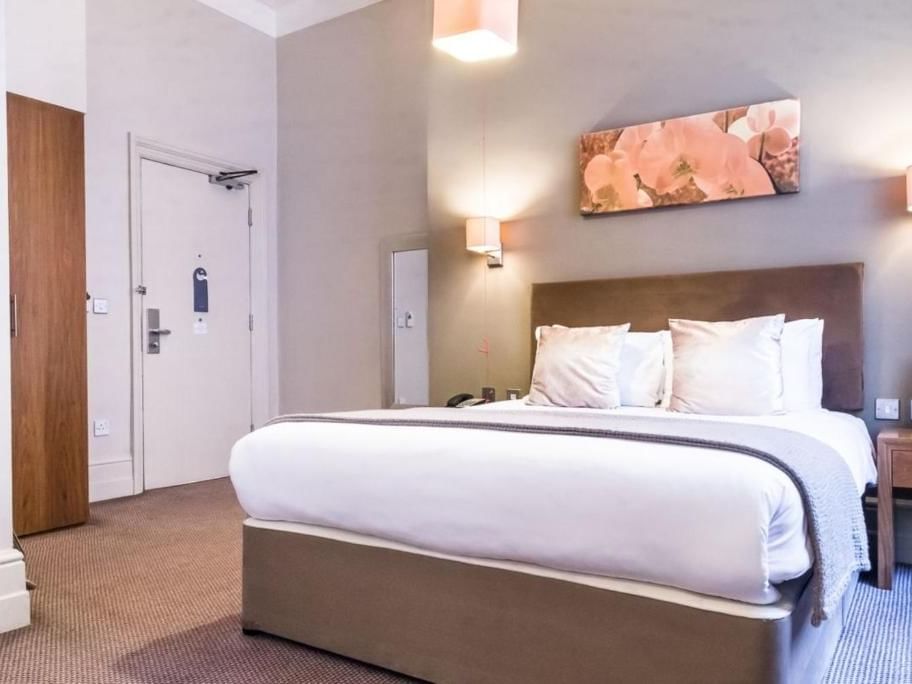 Double bed in an Accessible Room at The Met Hotel Leeds