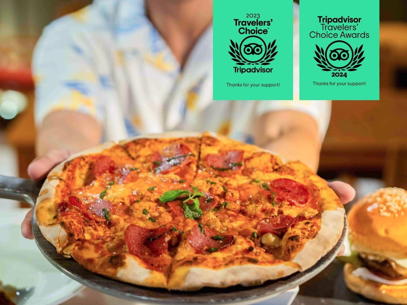 Pizza at MINT Bar and Restaurant