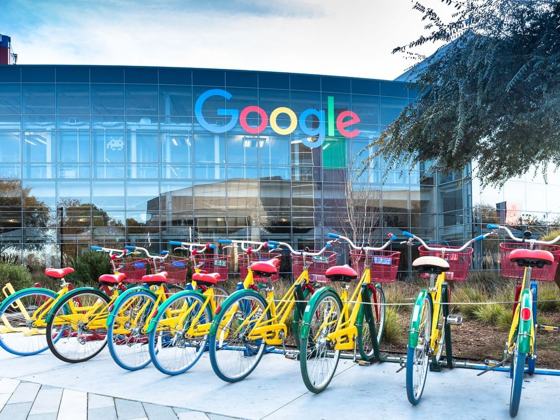 Googleplex, corporate headquarters of Google near Hotel Keen