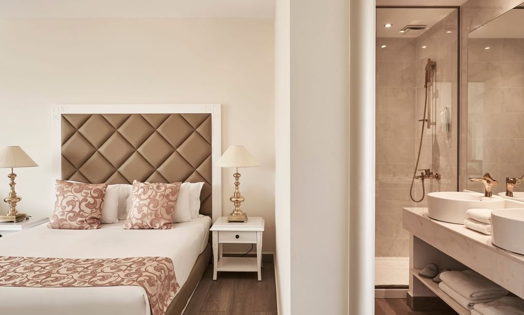 Interior of the Superior pool view room at Kairaba Hotels