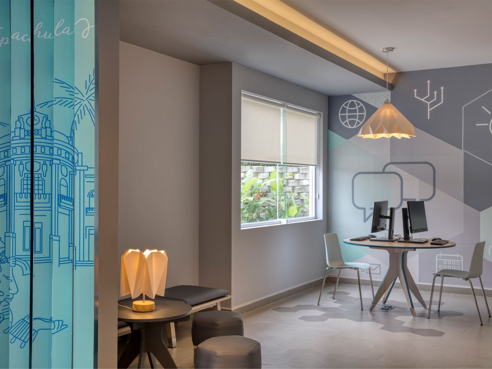 Interior of the Business center at One Hotels