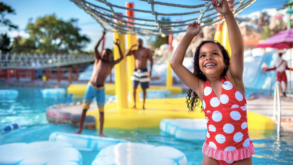 Children playing in Disney's Blizzard Beach Waterpark near Lake Buena Vista Resort Village & Spa