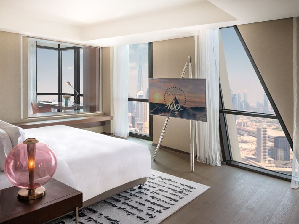 The Paramount Suite with city views at Paramount Hotel Dubai