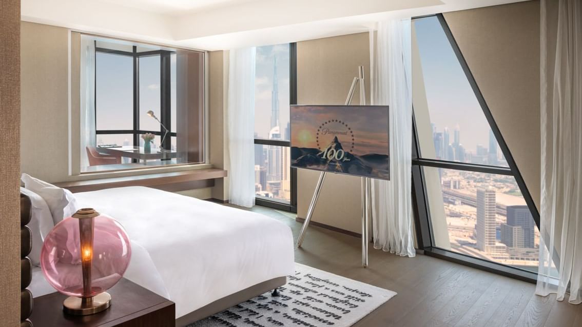 The Paramount Suite with city views at Paramount Hotel Dubai