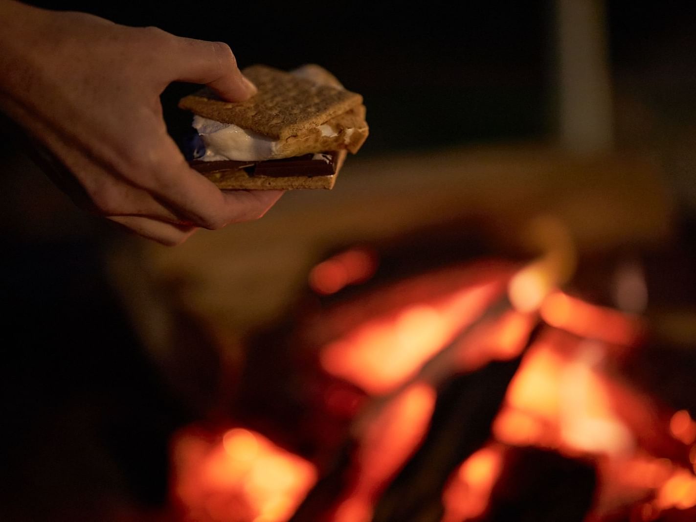 Evening S'mores Event at The Roundtree, Amagansett, Hotel in Hamptons