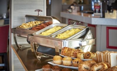 Muffins and Pastries in buffet arrangement at Waterfront Hotel