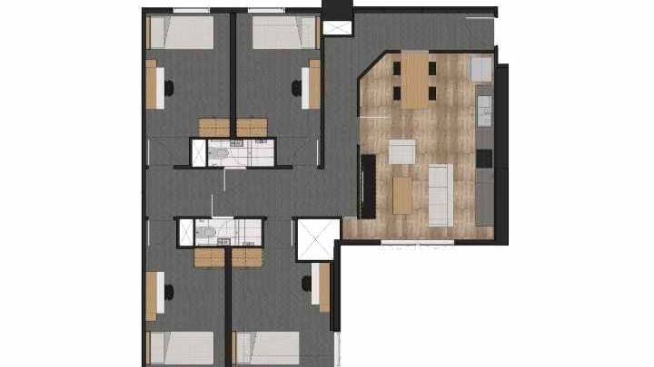 Melbourne City - 4 Bed Multishare Share Bath