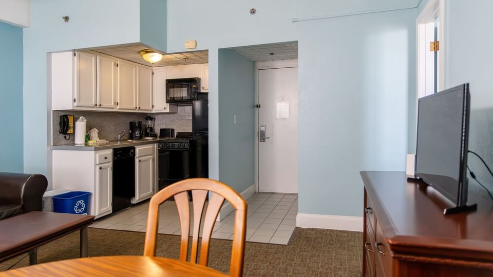 Living Area of One-Bedroom Suite at Brigantine Beach