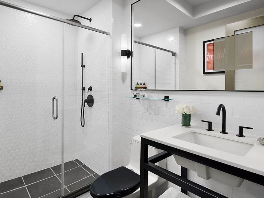 Bathroom in Superior Room at Gansevoort Meatpacking NYC