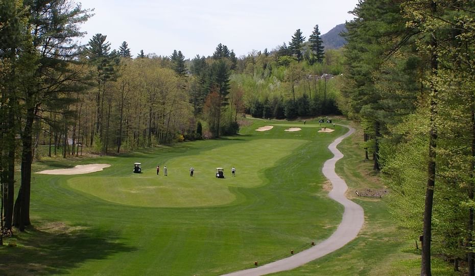 The Golf Course with mountain views at White Mountain Hotel