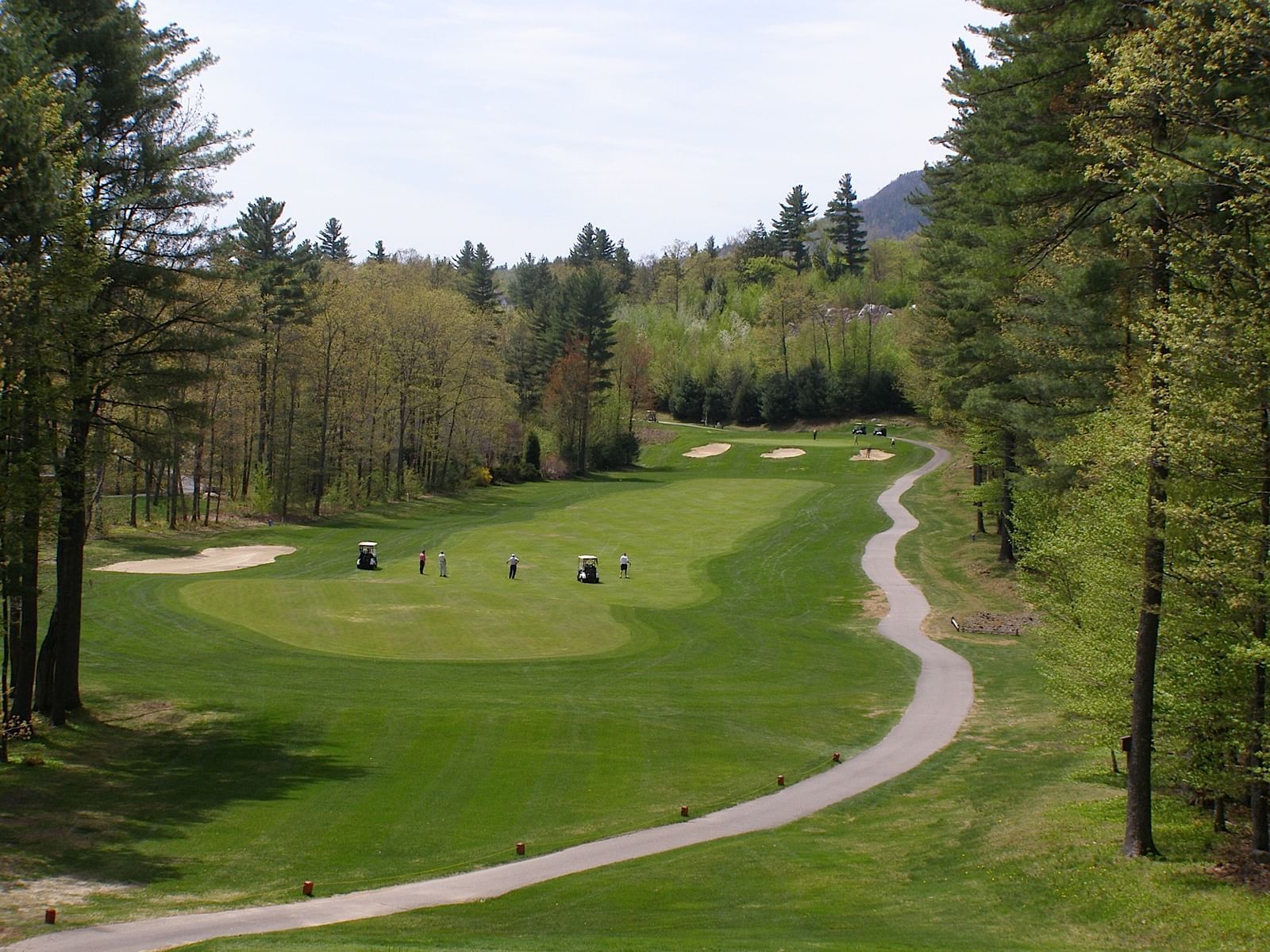 The Golf Course with mountain views at White Mountain Hotel 