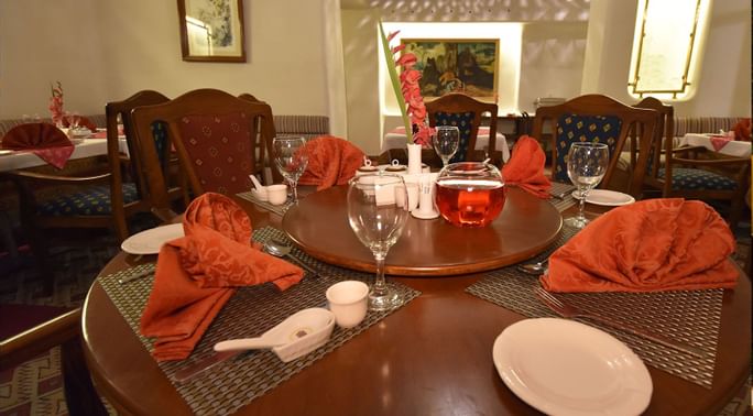 A Dining Table in Xuelian Restaurant at Quetta Serena Hotel