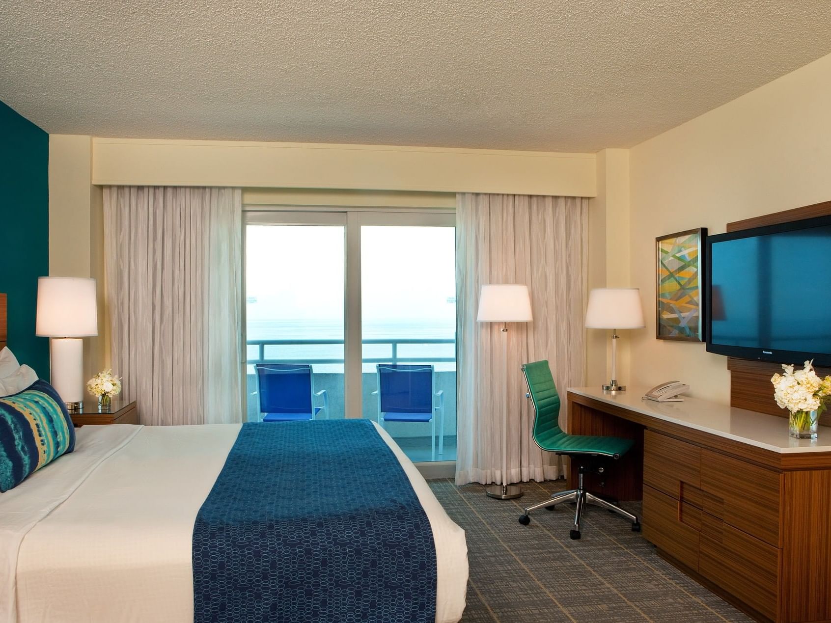Bedroom of Coastline King View Accessible at Ocean Place