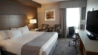 One king bed at Monte Carlo Inn Vaughan Suites