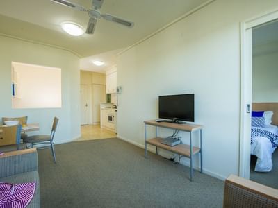 College Square on Lygon_1 Bedroom Twin Share - Living Area