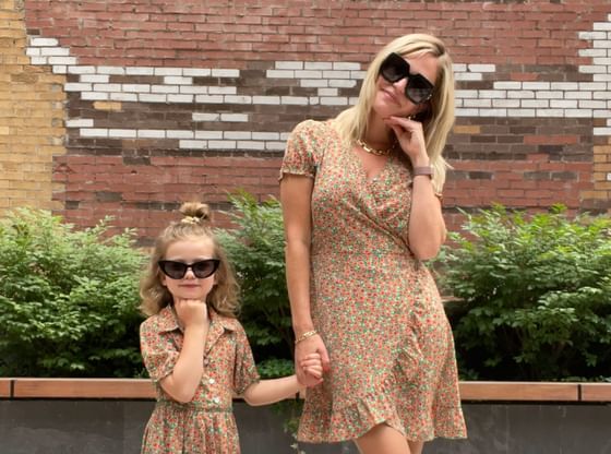 Mother and daughter posing for a picture at ReStays Ottawa