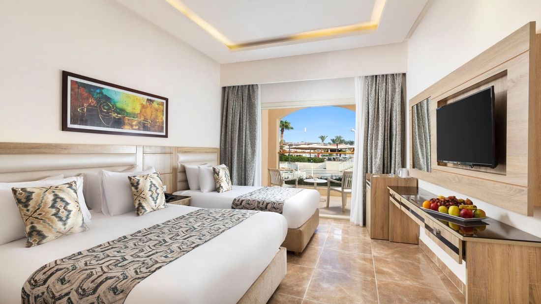Garden View Deluxe Room at Pickalbatros Aqua Blu Resort in Sharm El Sheikh