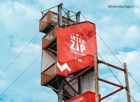 View of the Interzip rogers tower near ReStays Ottawa