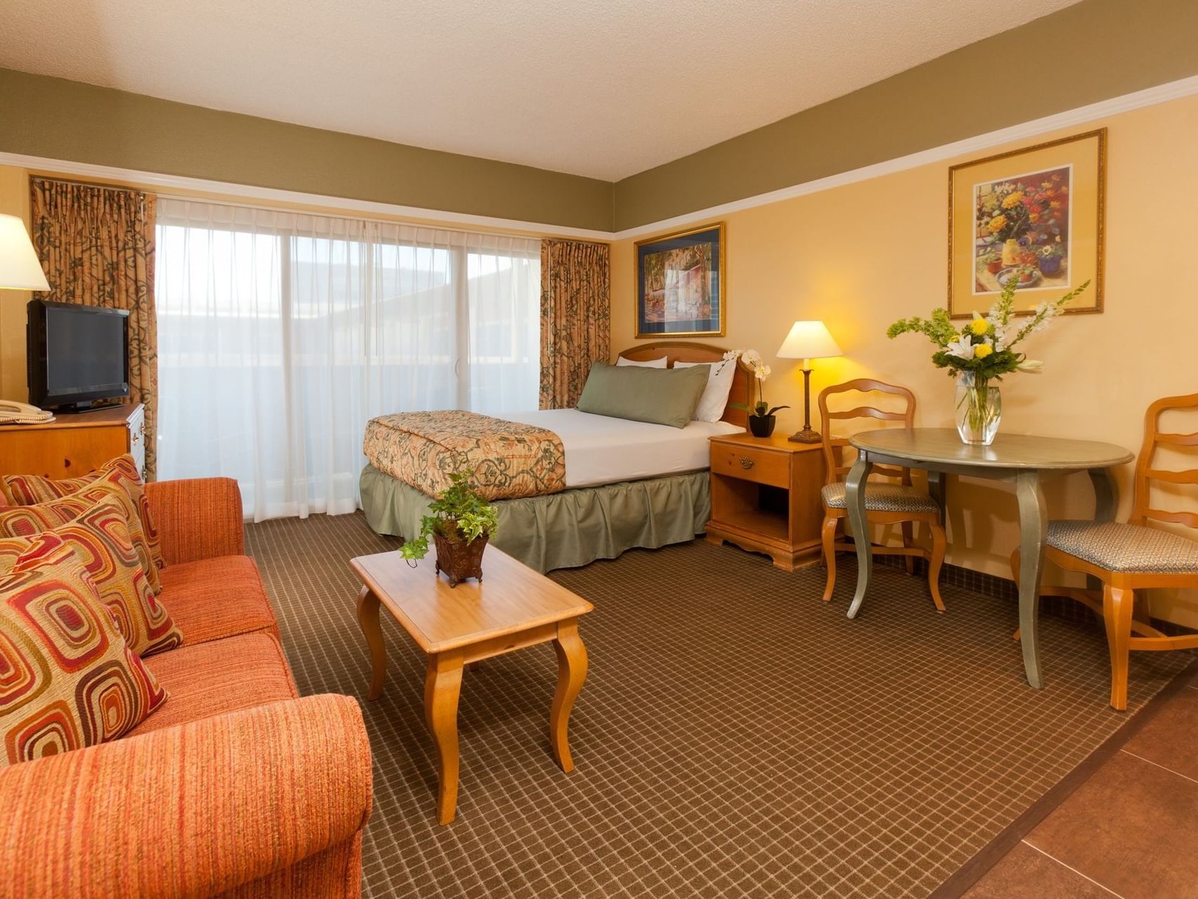 Bed & sofa, Studio Accessible Suite at Legacy Vacation Resorts