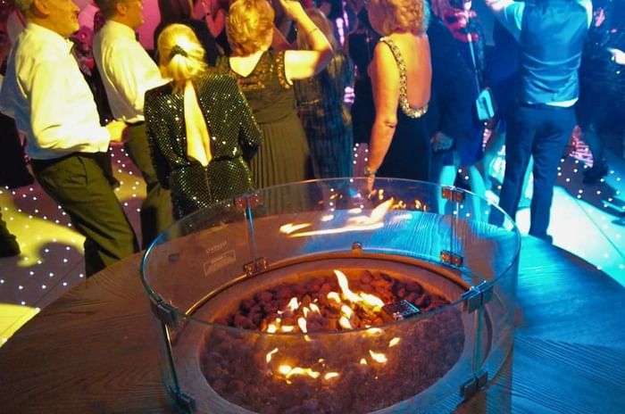 Christmas parties in Wokingham featuring open fire at Easthampstead Park