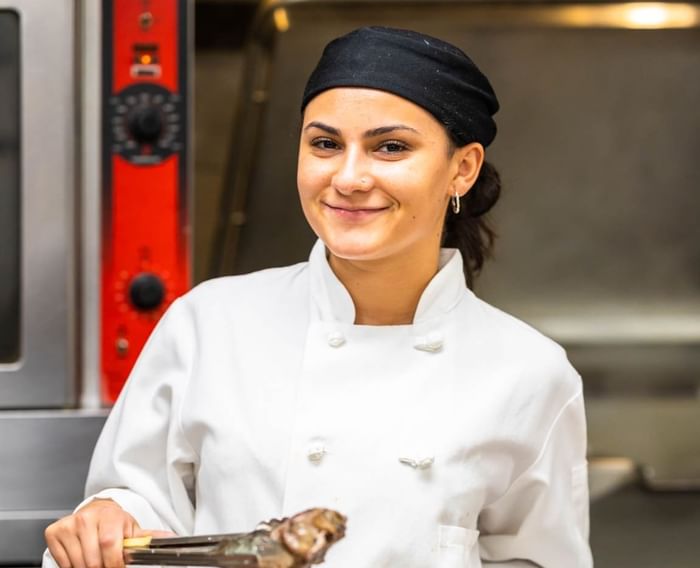 Headshot image of chef captured at Stein Eriksen Lodge