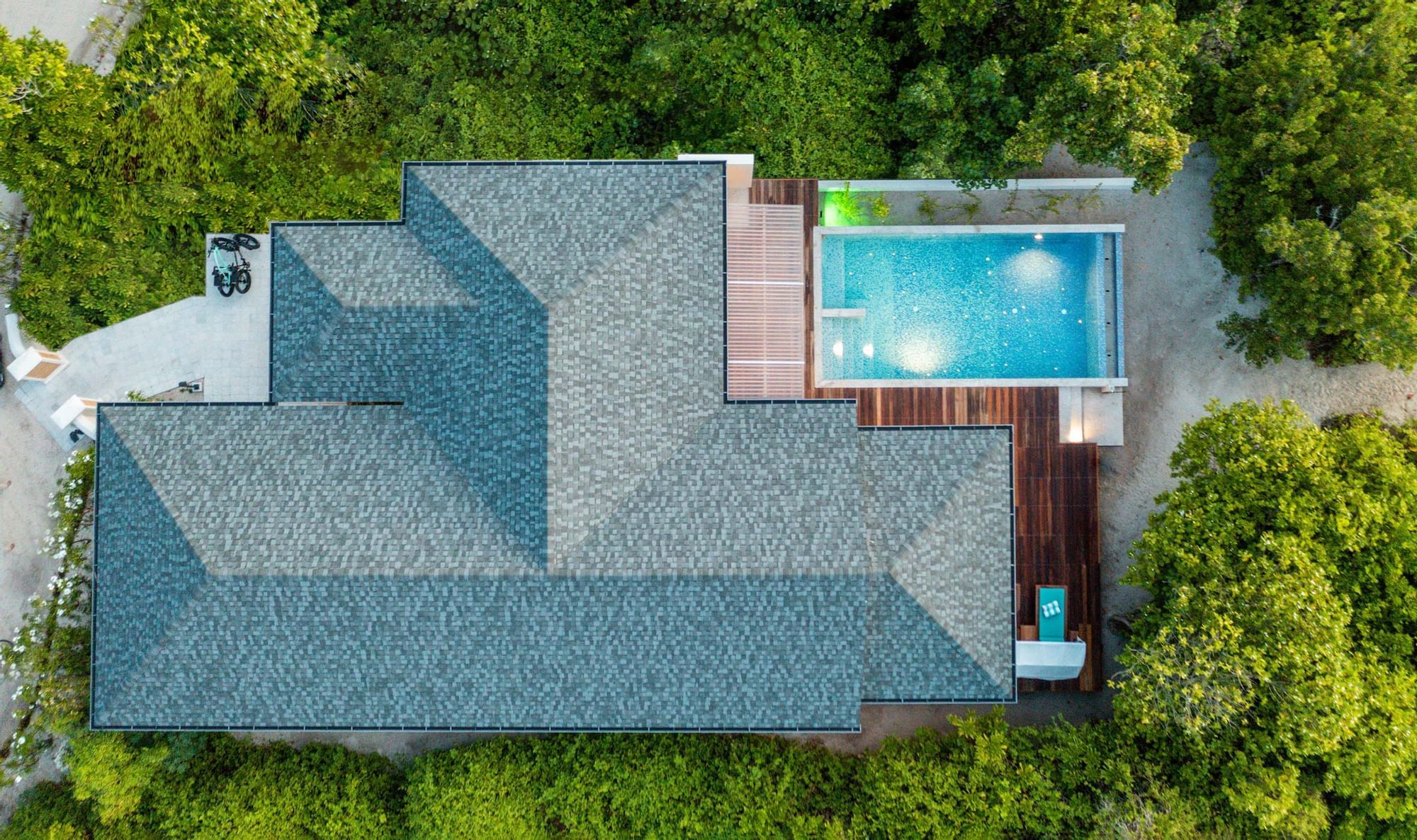 Aerial view of The Signature Collection by Hideaway & pool