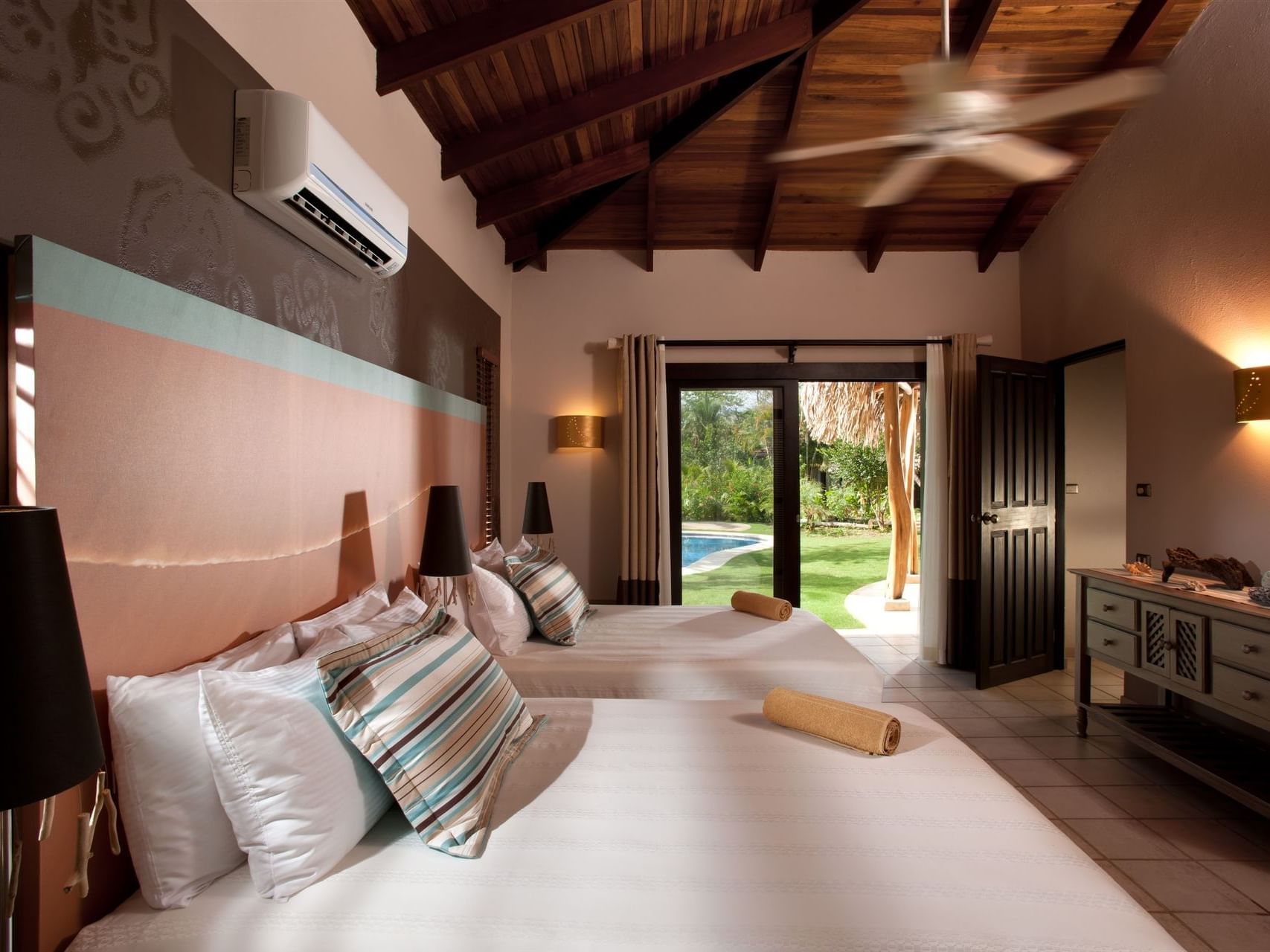 Bedroom in Private Villa 3 Bedrooms & Pool at Cala Luna Hotel