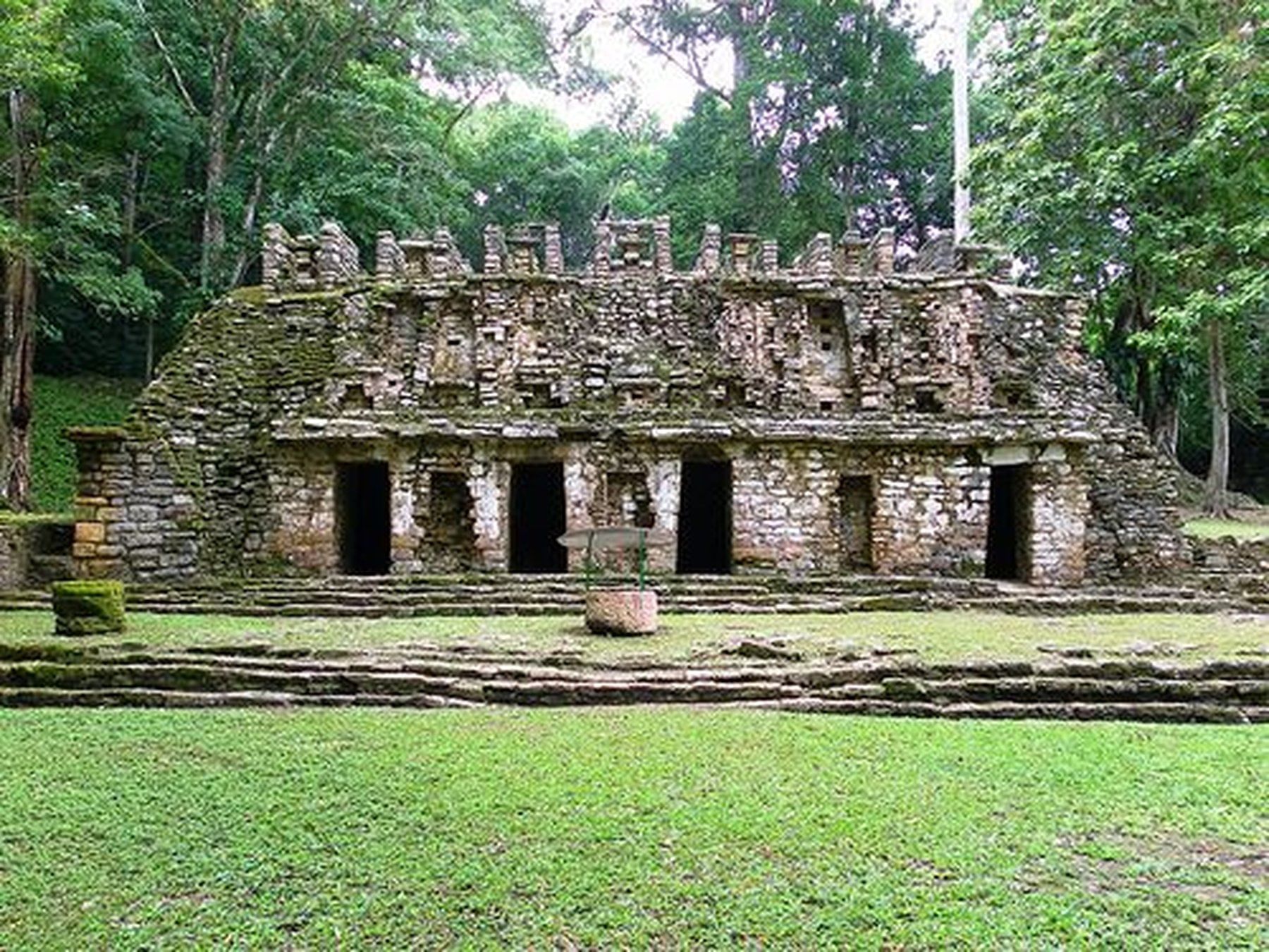 ancient structure at the yaxchilan archaeological zone