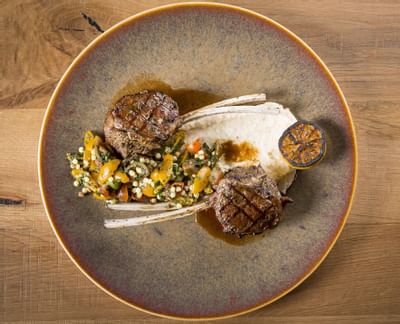 two steaks and assorted vegatables