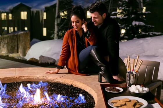 Firepit and Smores at Stein Eriksen Lodge
