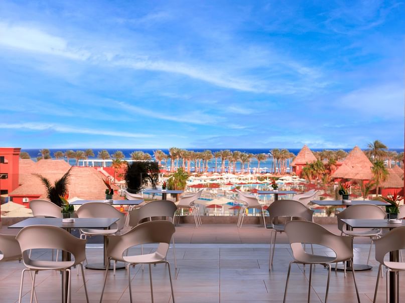 Terrace Bar at Pickalbatros Laguna Vista Hotel in Sharm El Sheikh